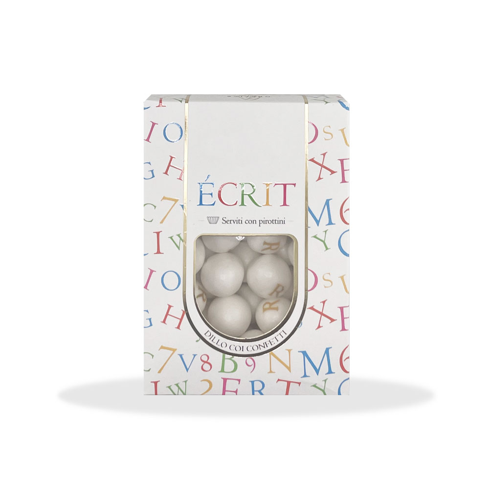 Confetti Candyfrizz personalizzati con lettera R - Box da 200 gr