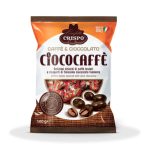 Chicchi di caffè ricoperti di cioccolato fondente 500 gr - CiocoCaffè Crispo