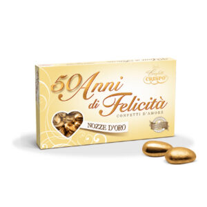 Confetti Crispo Oro con mandorla pelata da 500 gr
