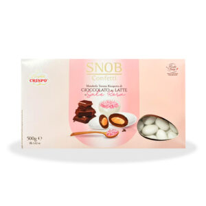 Confetti Crispo mandorla tostata con cioccolato al latte e sale rosa - LINEA SNOB da 500 gr