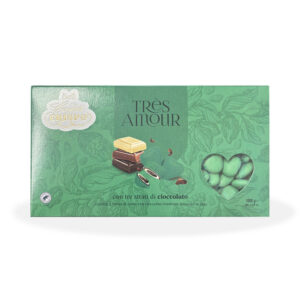 Crispo confetti Verde scuro a forma di cuore | 1 Kg linea Tres Amour