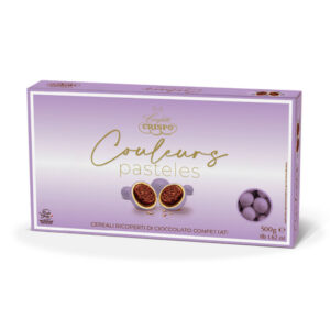 Crispo confetti tondi colore lilla | 500 gr Couleurs pasteles