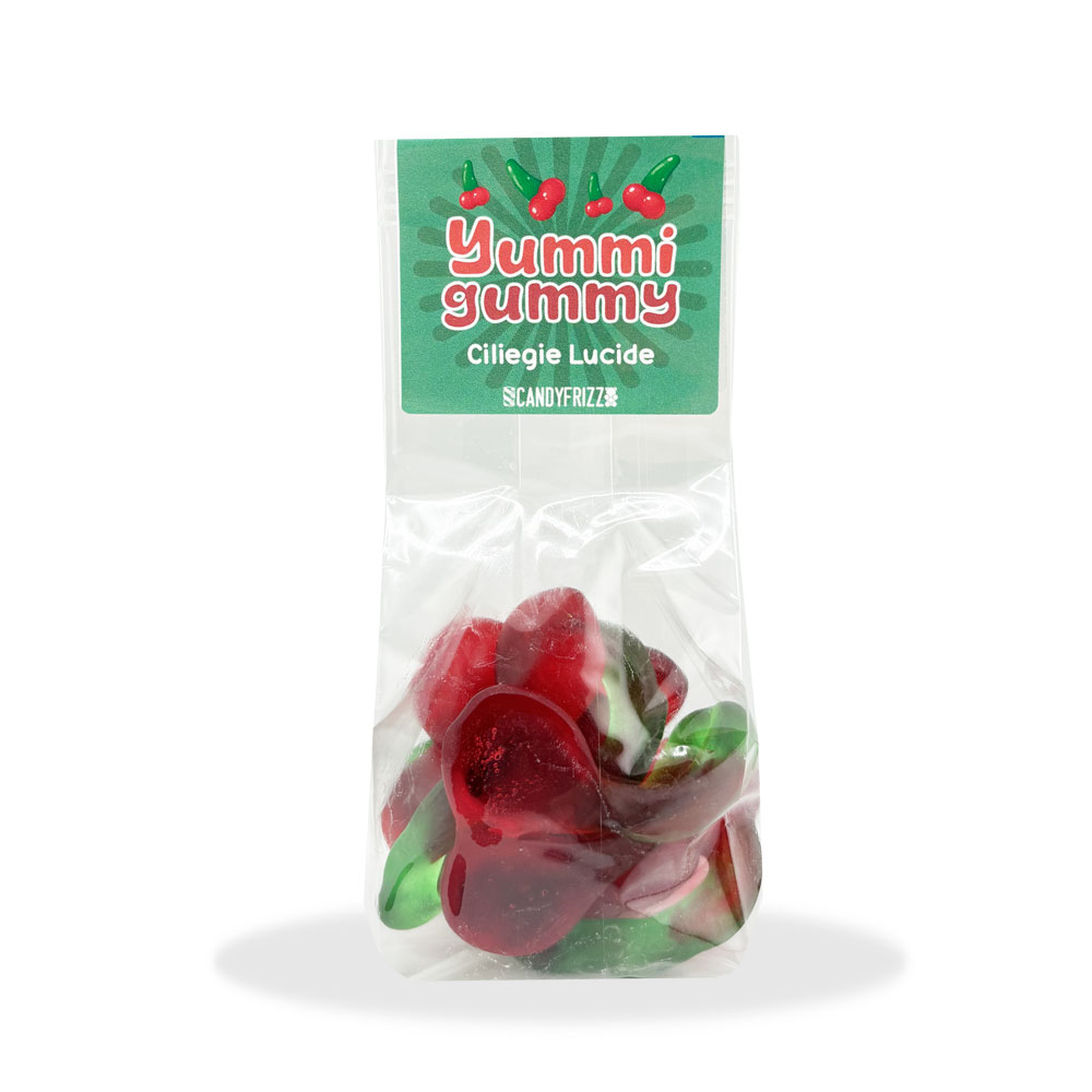 Ciliegie YUMMI GUMMY caramelle gommose Candyfrizz da 80 gr