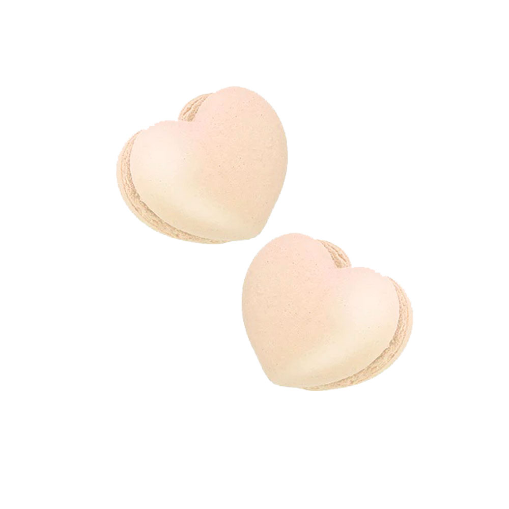 6 macarons a forma di cuore | Avorio gusto vaniglia - Papa