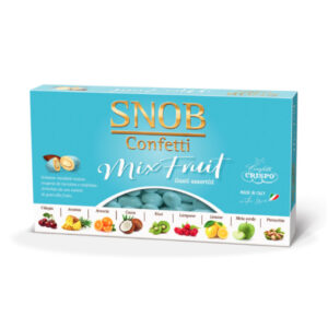 Confetti Crispo celesti con mandorla gusto mix frutta | circa 200 confetti LINEA SNOB