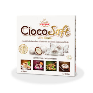 Confetti bianco al cioccolato incartati singolarmente | CiocoSoft Crispo da 350 gr