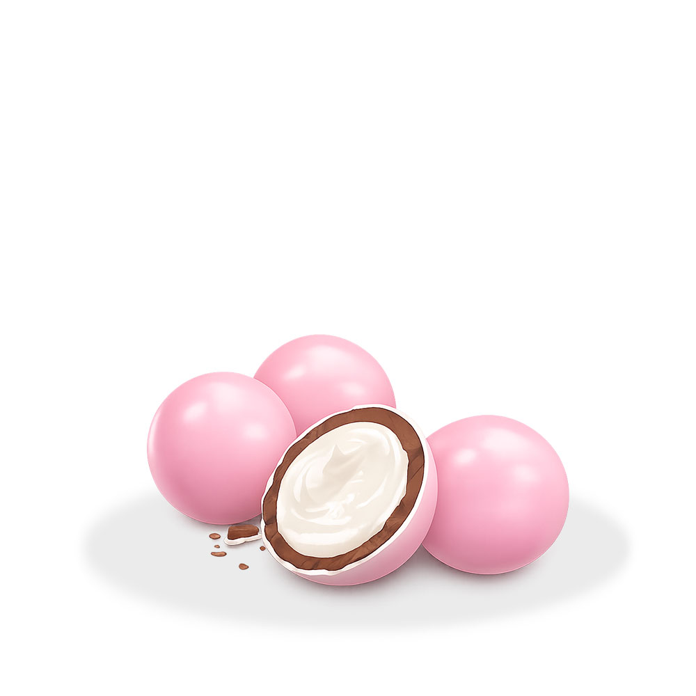 Confetti rosa al cioccolato incartati singolarmente | CiocoSoft Crispo da 350 gr - immagine 2