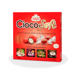 Confetti rossi al cioccolato incartati singolarmente | CiocoSoft Crispo da 350 gr
