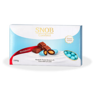 Confetti Crispo con mandorla e cioccolato colore Azzurro cielo | LINEA SNOB da 1 Kg