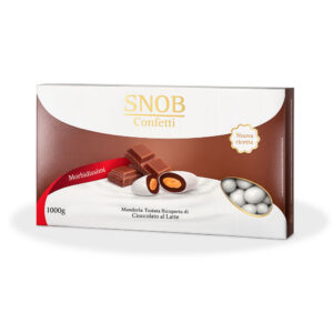Confetti Crispo con mandorla e cioccolato colore Bianco sposa | LINEA SNOB da 1 Kg