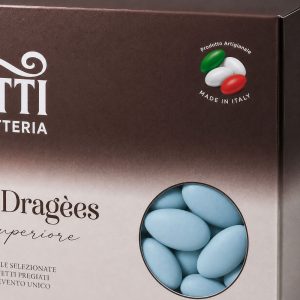 Confetti celeste alla Mandorla Intera Pelata calibro 37 | Confetteria Leonetti da 1 kg