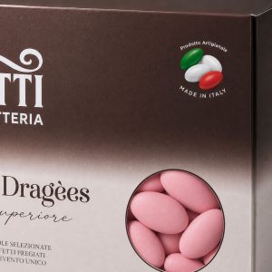 Confetti rosa alla Mandorla Intera Pelata calibro 37 | Confetteria Leonetti da 1 kg