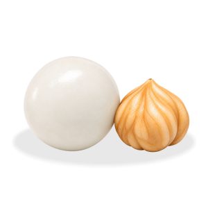 Confetti bianchi tondi con nocciola da 1 Kg | Crispo Linea Tenerelli