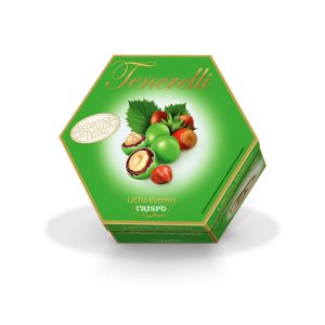 Confetti verdi incartati singolarmente con nocciola | linea Lieto Evento Tenerelli Crispo da 500 gr
