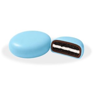 Cookie con cioccolato a latte confettato CELESTE da 500 gr | Confetti Crispo Cioco Slay