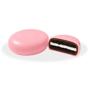 Cookie con cioccolato a latte confettato ROSA da 500 gr | Confetti Crispo Cioco Slay