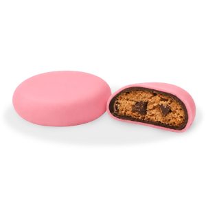 Mini biscotti con cioccolato a latte confettato ROSA da 400 gr | Confetti Crispo Cioko Swag