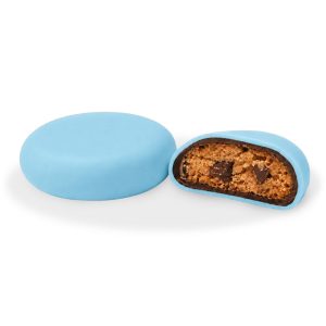 Mini biscotti con cioccolato a latte confettato CELESTE da 400 gr | Confetti Crispo Cioko Swag