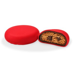 Mini biscotti con cioccolato a latte confettato ROSSO da 400 gr | Confetti Crispo Cioko Swag