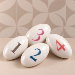 Confetti Personalizzati con numeri box da 200 g | CuorDì mandorla e cioccolato Confetteria Leonetti
