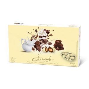 Confetti Crispo Color Giallo pastello con mandorla e cioccolato | LINEA SNOB da 500 gr