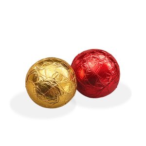 Christmas Balls cioccolatini Dulciar | Cioccolato a latte e crema di nocciole - Busta da 1 kg